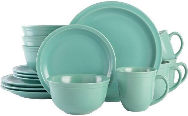 Gibson Home 16-Piece Blue Siam Stoneware Dinnerware Set