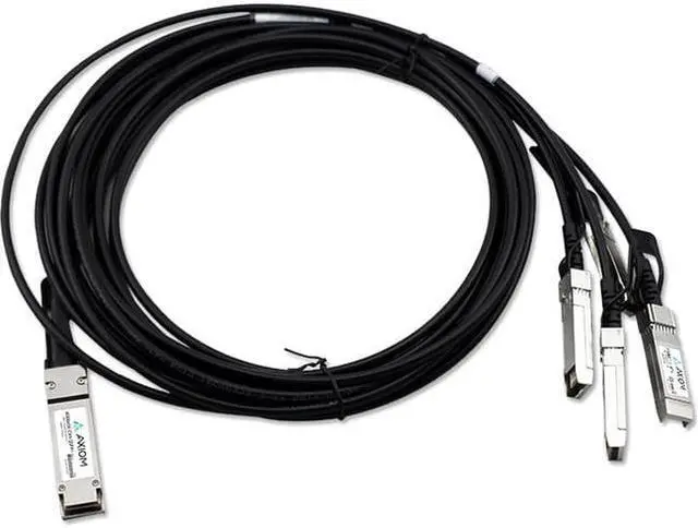 Alt view image 4 of 5 - Axiom 332-1366-AX 40Gbase-Cr4 Qsfp+ To 4 10Gbase-Cu Sfp+ Passive Dac Dell Compatible 3M