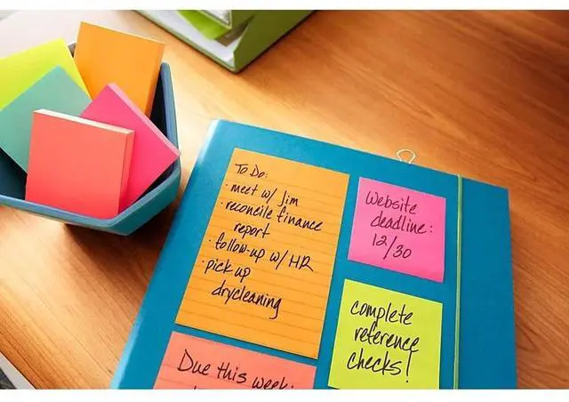 Alt view image 3 of 3 - Post-it Notes 4"x6" 100 SH/PD 5/PK Cape Town 6605AN