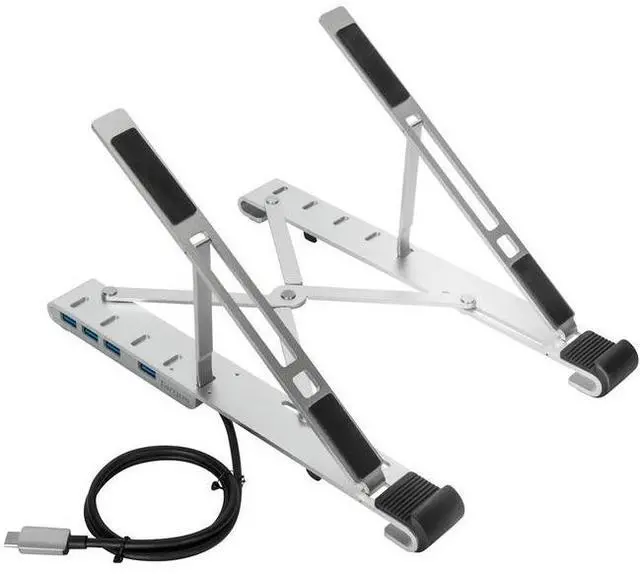 Main image of Targus Portable Stand with Integrated USB-A Hub - Up to 15.6" Screen Support - Aluminum - Silver - AWU100205GL