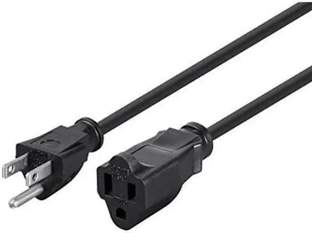 Alt view image 8 of 14 - Monoprice 25ft 14AWG Power Extension Cord Cable, 15A (NEMA 5-15P to NEMA 5-15R)