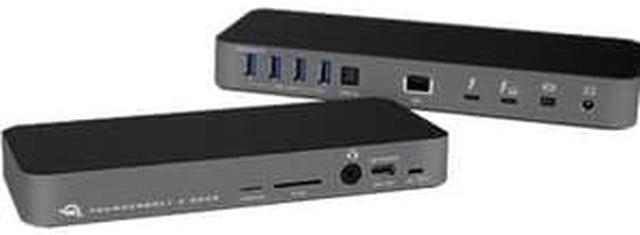 Alt view image 6 of 6 - OWC 14-Port Thunderbolt 3 Dock with Cable, Compatible with Windows PC and Mac, Space Gray