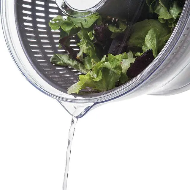 Alt view image 10 of 10 - Progressive PL8-1700 4 Quart Presse Salad Spinner Mixer Tosser PL8