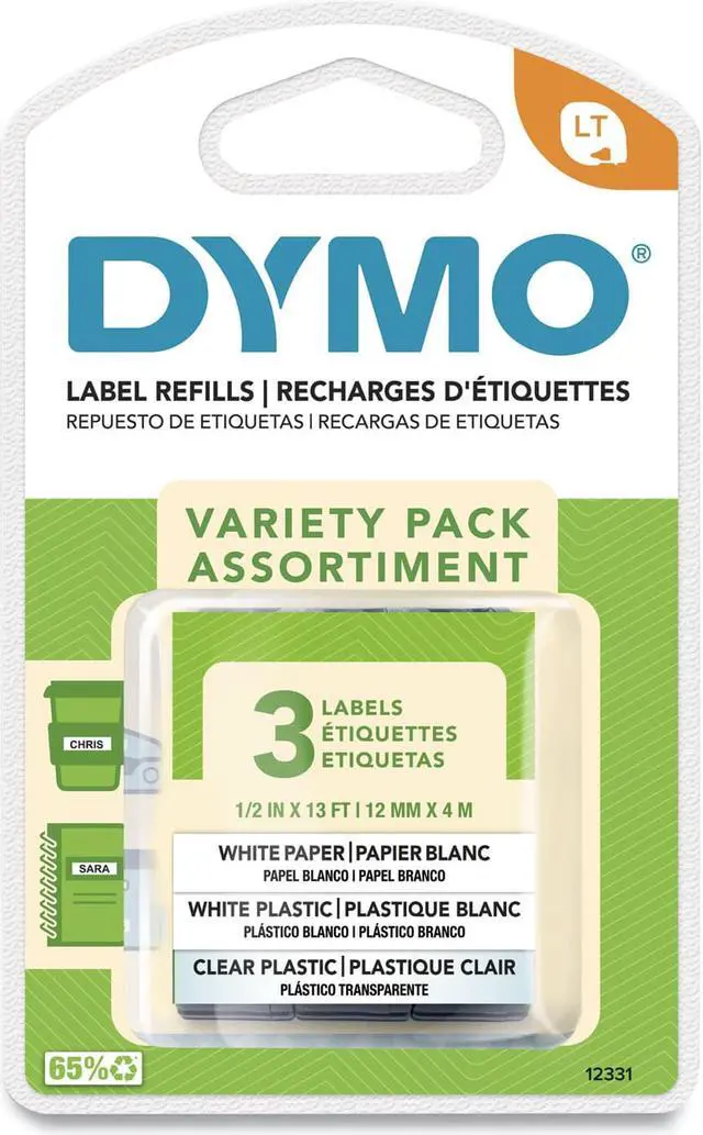 Alt view image 7 of 14 - Dymo Letratag 3-Roll Starter Kit