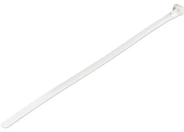 Main image of StarTech 10" Reusable Resealable Adjustable Network Cable Ties100pk White