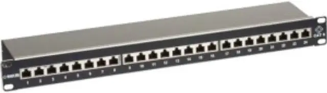 Main image of Black Box Corporation JPS60A-24 CAT6 SHIELDED PATCH PANEL, 24-PORT