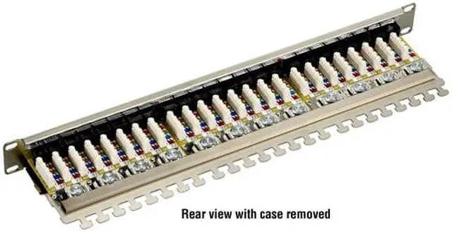 Alt view image 3 of 3 - Black Box Corporation JPS60A-24 CAT6 SHIELDED PATCH PANEL, 24-PORT
