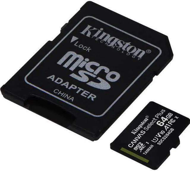 Alt view image 17 of 20 - Kingston Canvas Select Plus 64GB Micro SD Card and SD Adapter SDCS2/64GB