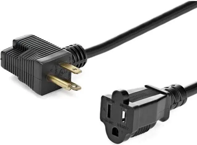 Main image of Startech 12inch Outlet Saver Extension Cord - NEMA 5-15P to 2x NEMA 5-15R - 16AWG - This 12" Outlet Saver Extension Cord allows you to connect up to two power adapters to single outlet and provid