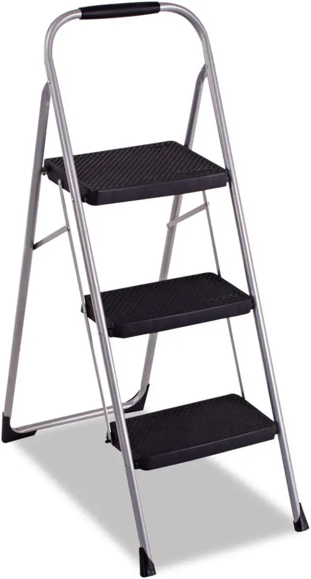 Alt view image 5 of 5 - Cosco Stepstool,3 Step,Fldg,Pm 11-408PBL1E