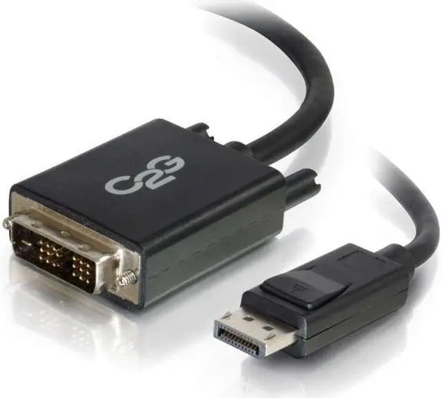Alt view image 17 of 18 - C2G 6ft DisplayPort to DVI Adapter Cable - M/M - DisplayPort/DVI-D for Notebook, Monitor, Desktop Computer, Video Device - 6 ft - 1 x DisplayPort Male Digital Audio/Video - 1 x DVI-D (Single-Link) ...