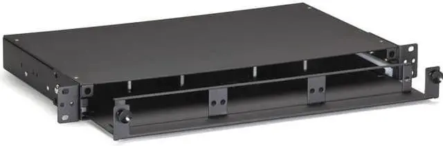 Alt view image 2 of 4 - Black Box Rackmount Fiber Shelf with Pull-Out Tray 1U JPM427AR2