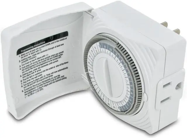 Alt view image 4 of 7 - Westek Daily Timer with Grounded Outlet - White
