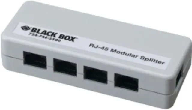 Alt view image 3 of 5 - Black Box RJ-45 Modular Splitter, 5-Position, 8 x 8, Unshielded, A Pinning (fm800-r2)