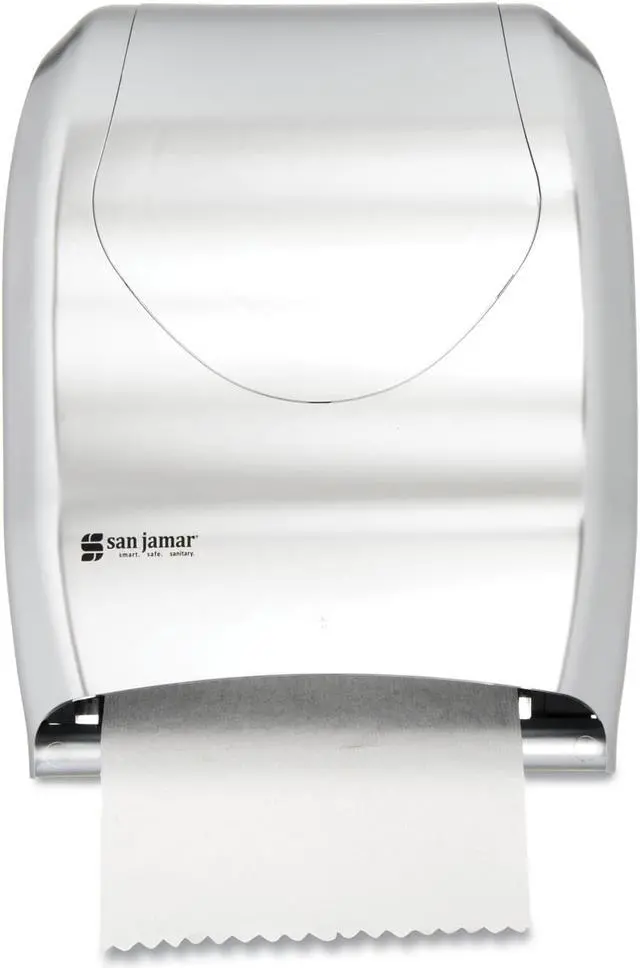 Alt view image 3 of 4 - San Jamar Tear-N-Dry Touchless Roll Towel Dispenser 16 3/4 x 10 x 12 1/2 Silver