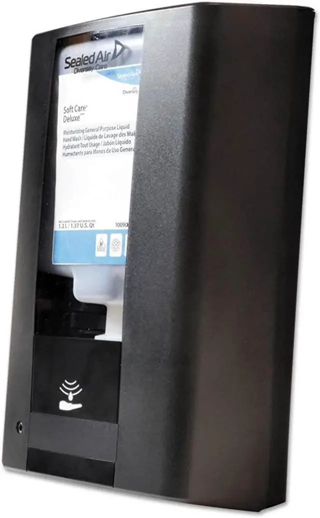 Main image of Diversey IntelliCare Hybrid Dispenser for Soap/Sanitizer, 1200 mL/1300 mL, 13.38" x 13.39" x 12.24", Black