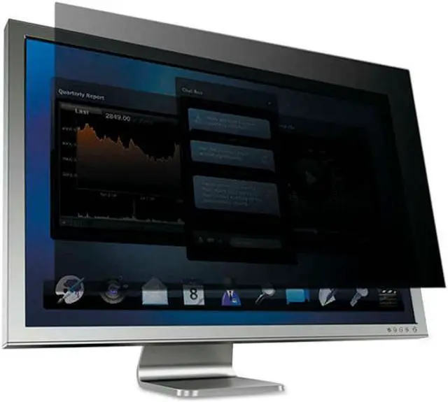Alt view image 2 of 8 - 3M Privacy Screen Filter Black - For 24.5" Widescreen LCD Monitor - 16:9 - Scratch Resistant, Fingerprint Resistant - Anti-glare