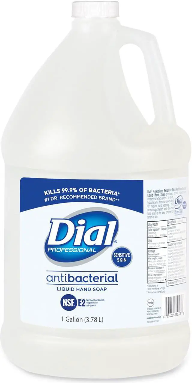 Alt view image 8 of 8 - Sensitive Skin Antimicrobial Soap, Floral Scent, 1 gal Bottle