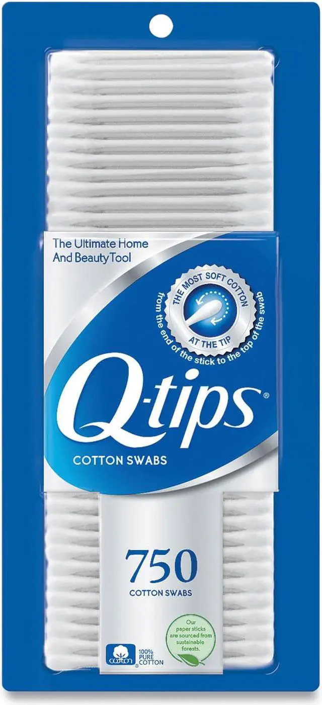 Alt view image 3 of 14 - Q-tips Cotton Swabs 750/Pack 09824PK
