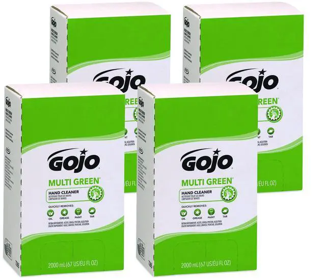 Alt view image 5 of 20 - Gojo MULTI GREEN Hand Cleaner Refill 2000mL Citrus Scent Green 1/Carton 7265
