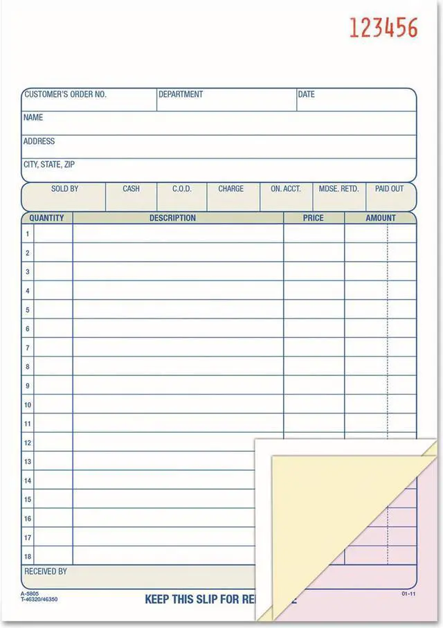 Alt view image 15 of 17 - Adams Carbonless Sales Order Books