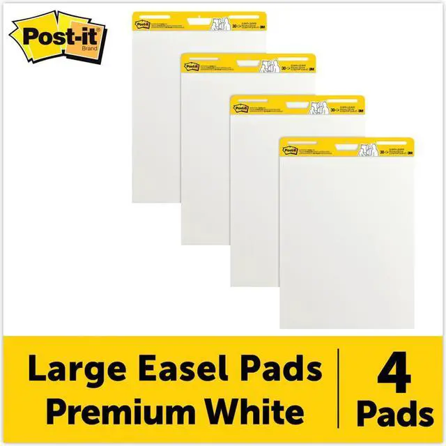 Alt view image 3 of 13 - Post-It - Self-Stick Easel Pads, White, 30 Sheets - 4 Pack