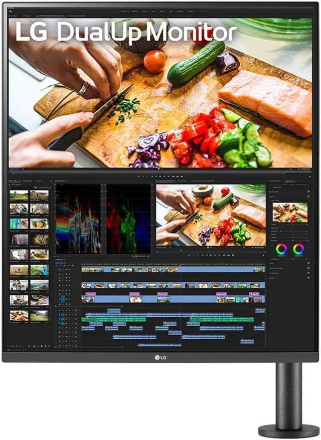 Alt view image 2 of 16 - LG 28BQ780-B 27" Dual Quad HD (DQHD) LCD Monitor - 16:9 - 27" Class - In-plane Switching (IPS) Technology - 2560 x 2880 - HDMI