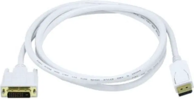 Main image of Monoprice 6ft Gold Plated 28AWG DisplayPort to DVI Cable - White