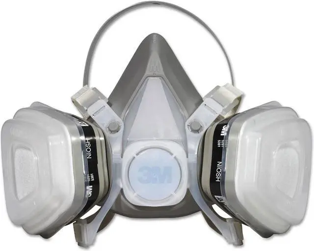 Alt view image 17 of 20 - Dual Cartridge Respirator Assembly 52P71, Organic Vapor/P95, Medium