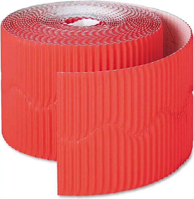 Alt view image 3 of 5 - Pacon Bordette Decorative Border, 2 1/4" X 50' Roll, Flame Red 37036