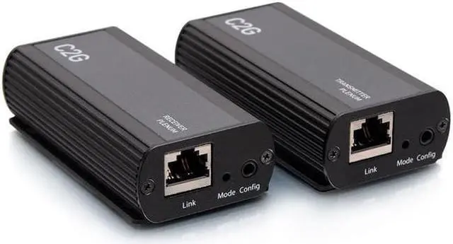 Alt view image 2 of 3 - C2G 1-Port USB-C Extender Transmitter to Receiver Kit - 5Gbps Plenum Rated