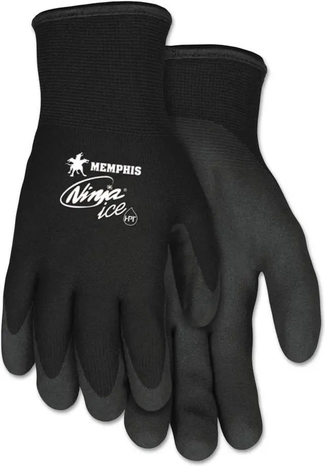 Alt view image 2 of 5 - MCR Safety N9690M Memphis Ninja Ice 15-Gauge Safety Gloves, Black (Medium)