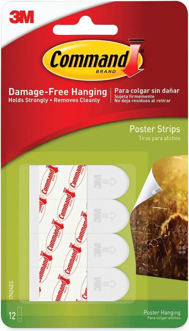 Alt view image 9 of 9 - Poster Strips White 12/Pack