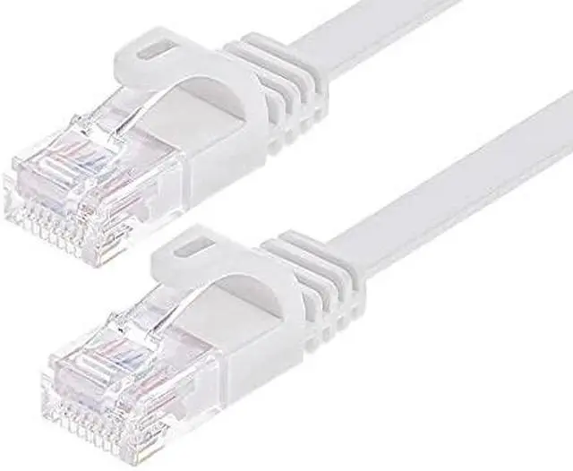 Alt view image 3 of 9 - Monoprice Cat6 Ethernet Patch Cable - 25 Feet - White | Snagless RJ45, Flat, 550MHz, UTP, Pure Bare Copper Wire, 30AWG, For Network Internet Modem Router Xbox PS3 Cord - Flexboot Series