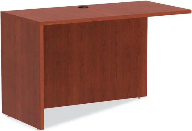 Alt view image 8 of 8 - Alera Valencia Series Reversible Return/Bridge Shell, 47 1/4w x 23 5/8d, Cherry