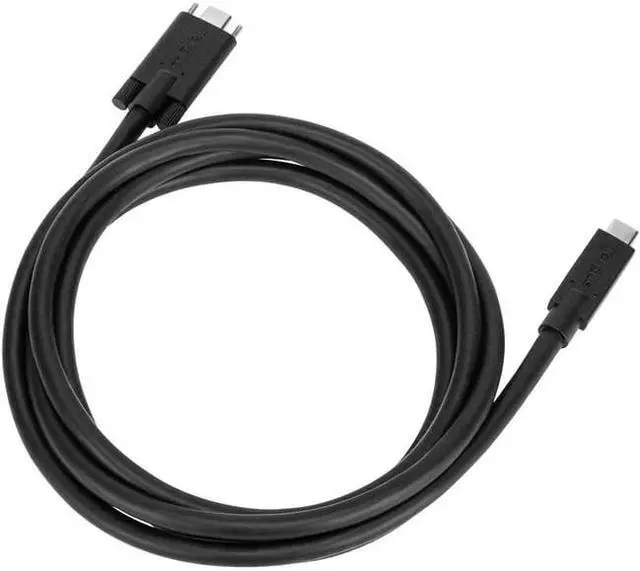 Alt view image 6 of 7 - Targus 1.8 Meter USB-C Male to USB-C Male Screw-In Cable 10Gb - 5.91 ft USB-C Data Transfer Cable for Docking Station, PC, MAC, Peripheral Device, Notebook - Black