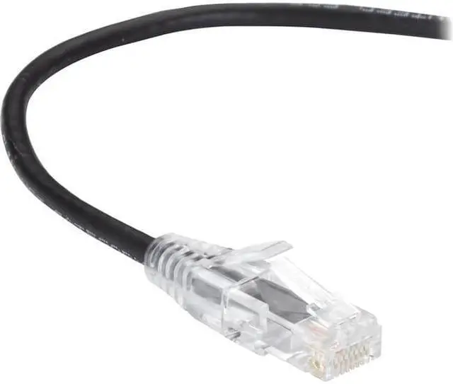 Alt view image 2 of 7 - black box network services - slim-net cat6a patch cable black 1ft