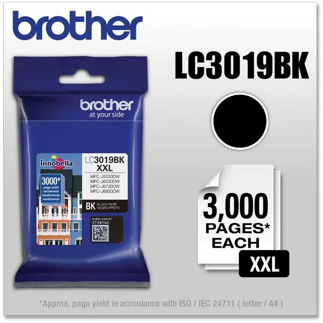 Alt view image 14 of 16 - BROTHER INTERNATIONAL LC3019BK Super High Yield Blk Ink Crtrd