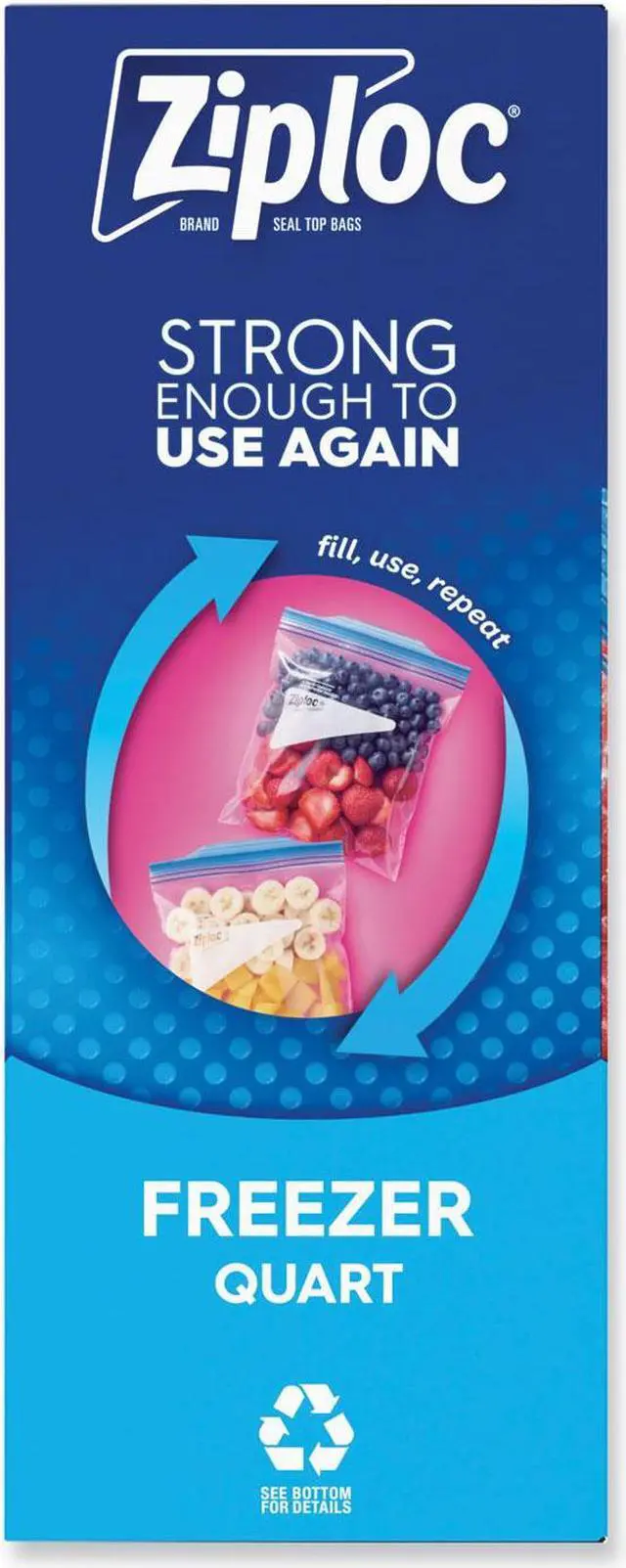 Alt view image 9 of 14 - 00381 Freezer Bag, 1-Qt., 38-Ct. Value Pack - Quantity 1