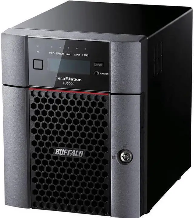 Alt view image 2 of 8 - BUFFALO TeraStation TS5420DN0802 2-Bay NAS 8TB (2x4TB) with NAS-Grade Hard Drives Included Desktop Network Attached Storage