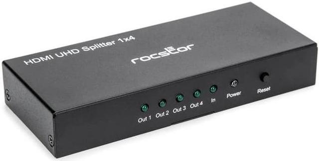 Rocstor Premium 4K HDMI® 2-Port Video Splitter