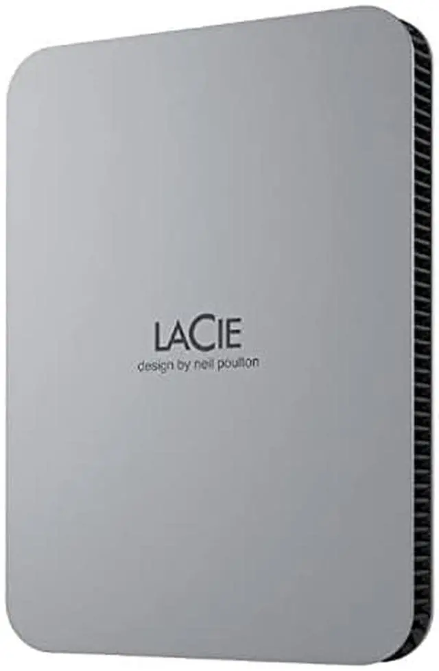 Main image of LaCie STLP2000400 2 TB Portable Hard Drive External Moon Silver USB 3.1 Type C
