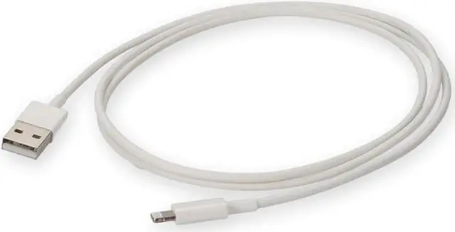 Main image of AddOn 1m USB 2.0 A Male to Lightning Male White Cable USB2LGTSL1MW