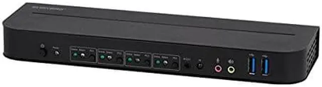 Alt view image 8 of 15 - Monoprice Blackbird 4K DisplayPort 1.4 USB 3.0 4x1 KVM Switch, 4K@60Hz, HDR, YCbCr 4:4:4, HDCP 2.2, Share 4 Computers with 1 Keyboard Mouse Monitor Printer