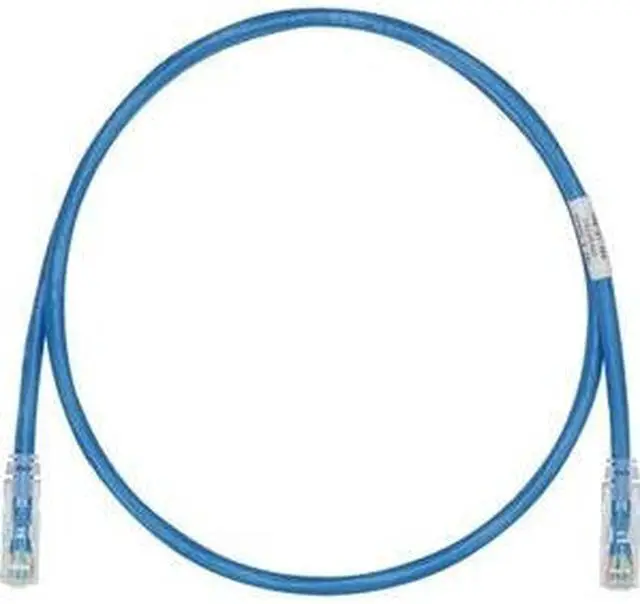 Alt view image 4 of 7 - Panduit UTP28SP8INBU 8 in. Cat 6 Blue Network Ethernet Cable