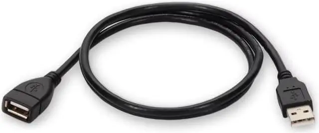 Main image of AddOn 3M USB 2.0 A To USB 2.0 A Male To Female Cable Black USBEXTAA3MF