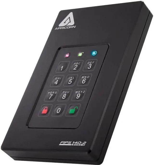 Alt view image 20 of 20 - Apricorn Aegis Fortress 512 GB Solid State Drive External USB 3.0 AFL3S500