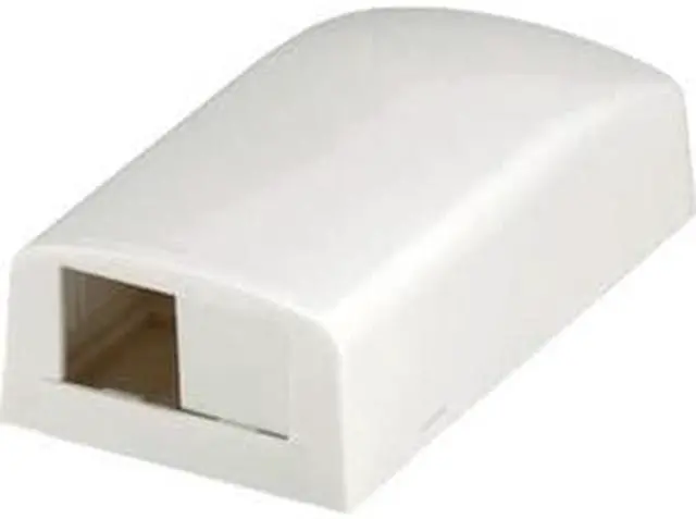 Alt view image 7 of 9 - PANDUIT CBX2WH-AY Surface Mount Box,Mini Com,2Port,White