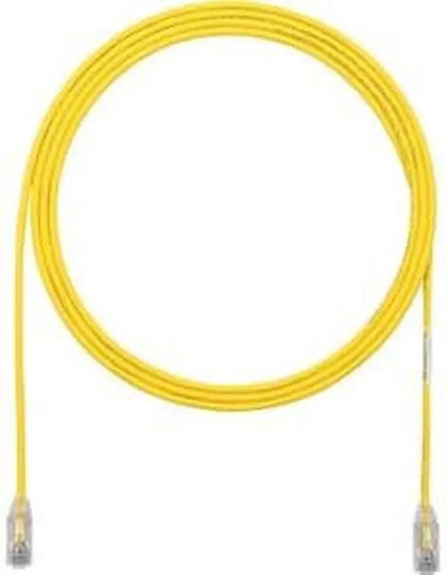 Alt view image 2 of 2 - Panduit UTP28SP3YL Panduit 3ft CAT6 Yellow 28AWG - Category 6 for Network Device - Patch Cable - 3 ft - 1 Pack - 1 x RJ-45 Male Network - 1 x RJ-45 Male Network - Yellow, Clear