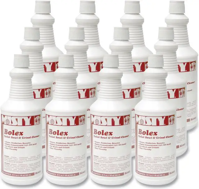 Alt view image 4 of 5 - Bolex 23 Percent Hydrochloric Acid Bowl Cleaner Wintergreen 32oz 12/Carton